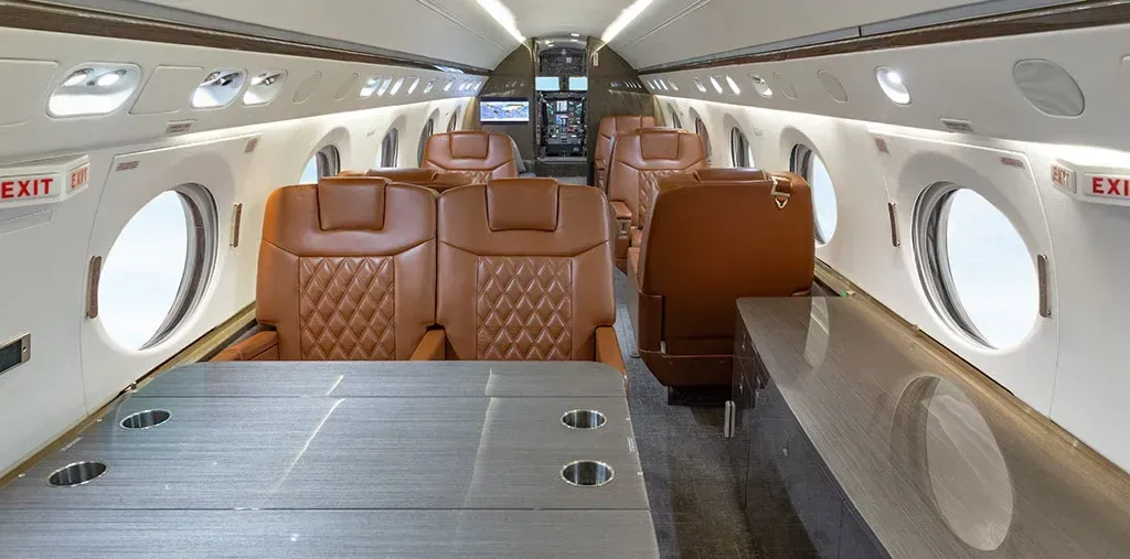 Cabin interior of a 1998 Gulfstream V SN: 535.