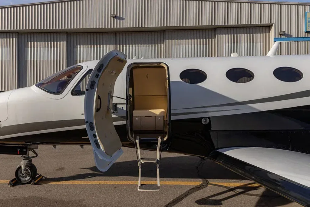Exterior view of a 2008 Cessna Citation Mustang.