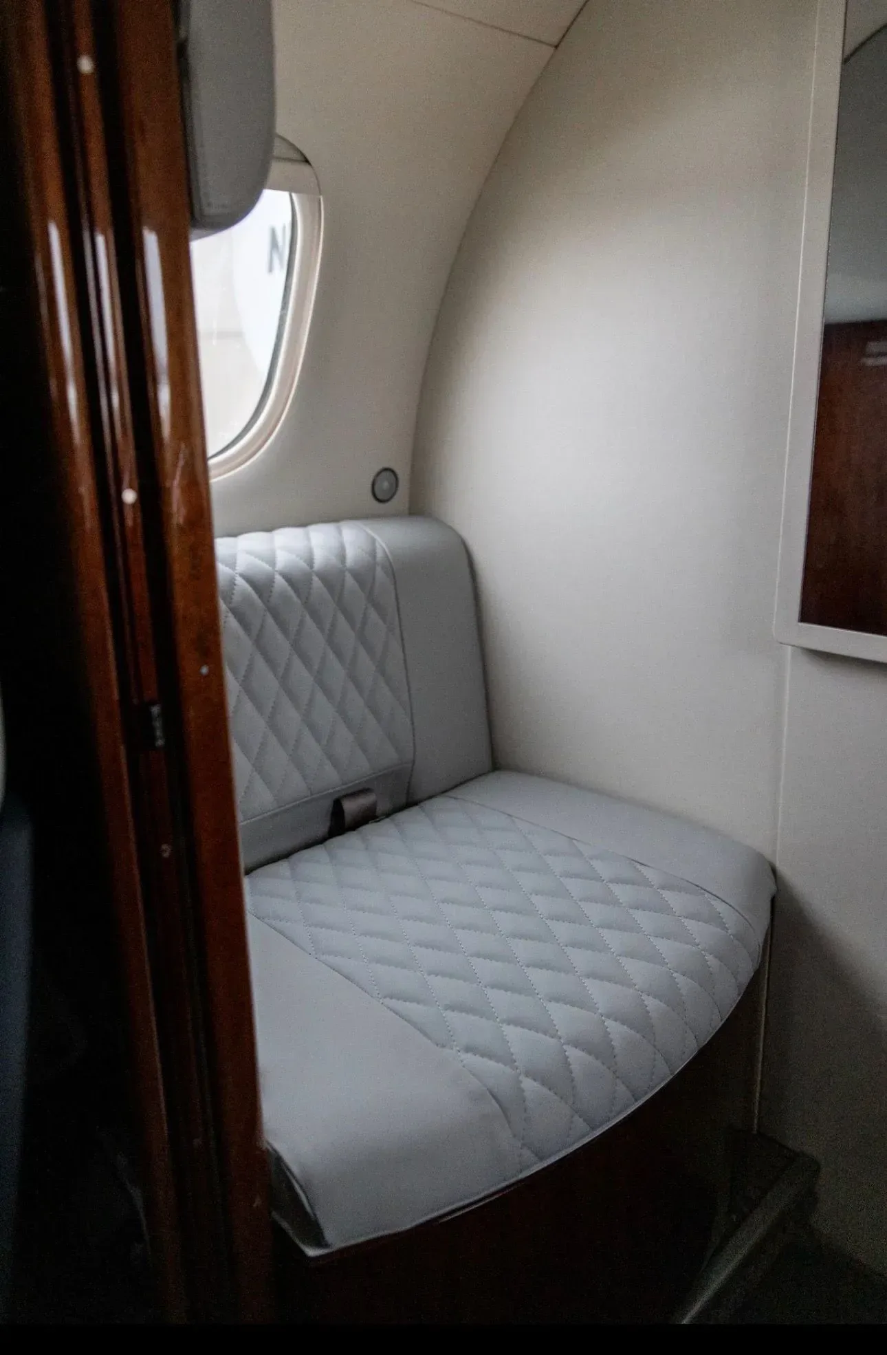 Cabin interior of a 2012 Embraer Phenom.