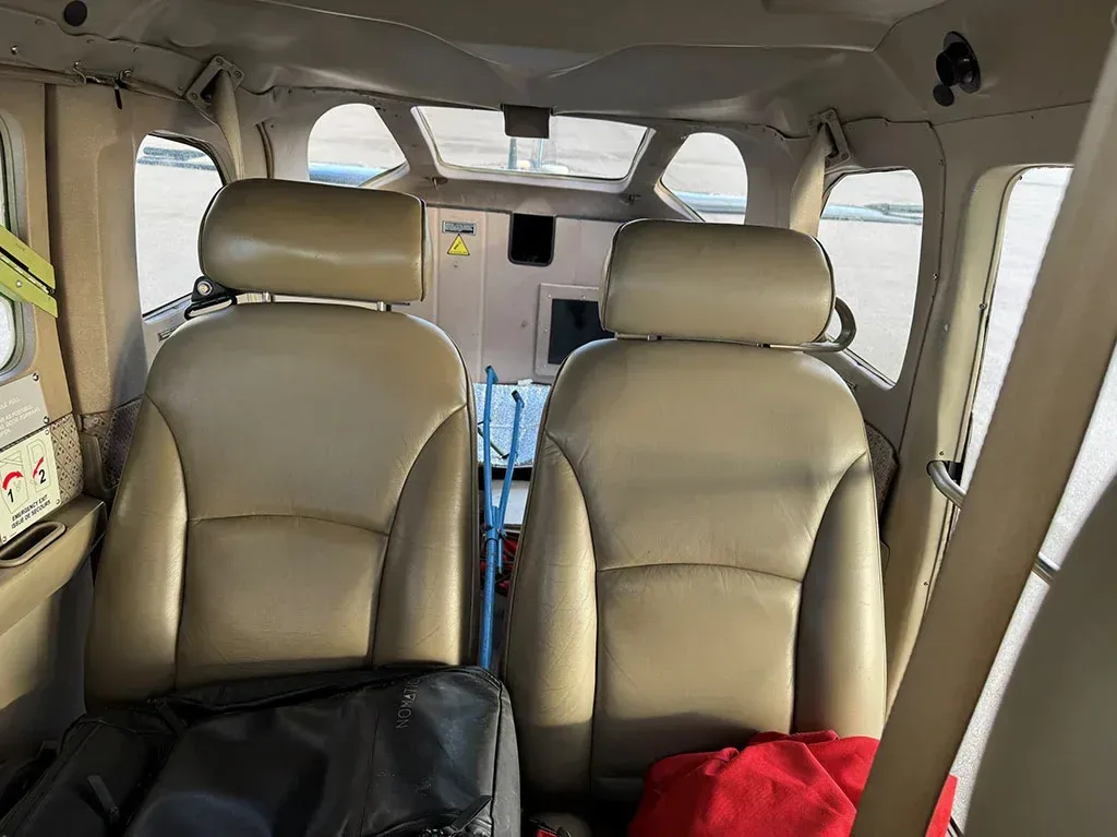 Cabin interior of a 1999 Cessna Soloy Turbine.