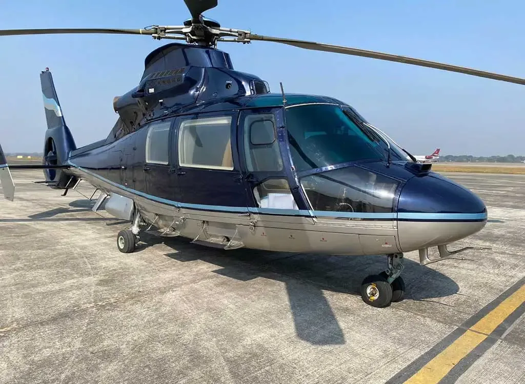 Exterior view of a 1997 Dauphin AS365N-2.