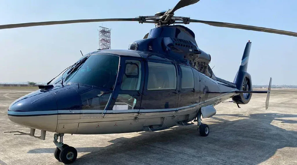 Exterior view of a 1997 Dauphin AS365N-2.