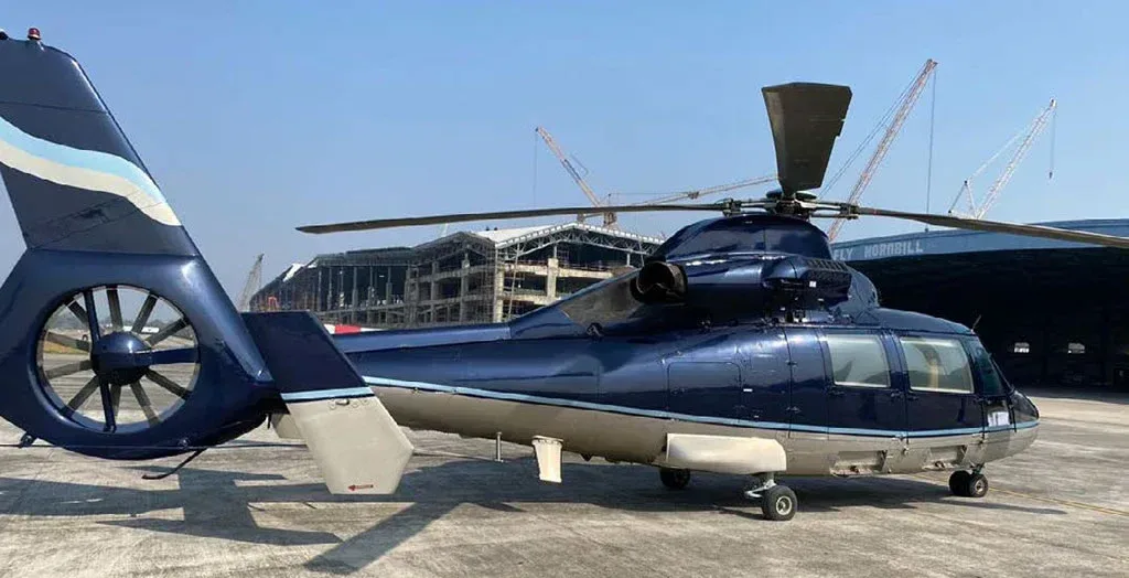 Exterior view of a 1997 Dauphin AS365N-2.