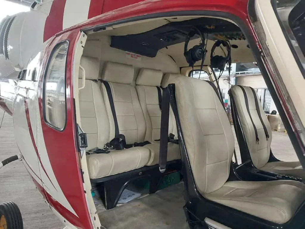 Cabin interior of a 1997 Eurocopter AS355N.