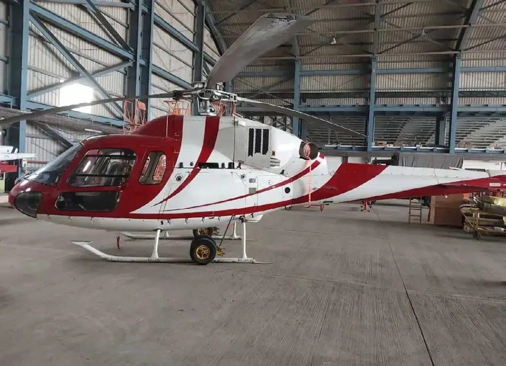 Exterior view of a 1997 Eurocopter AS355N.