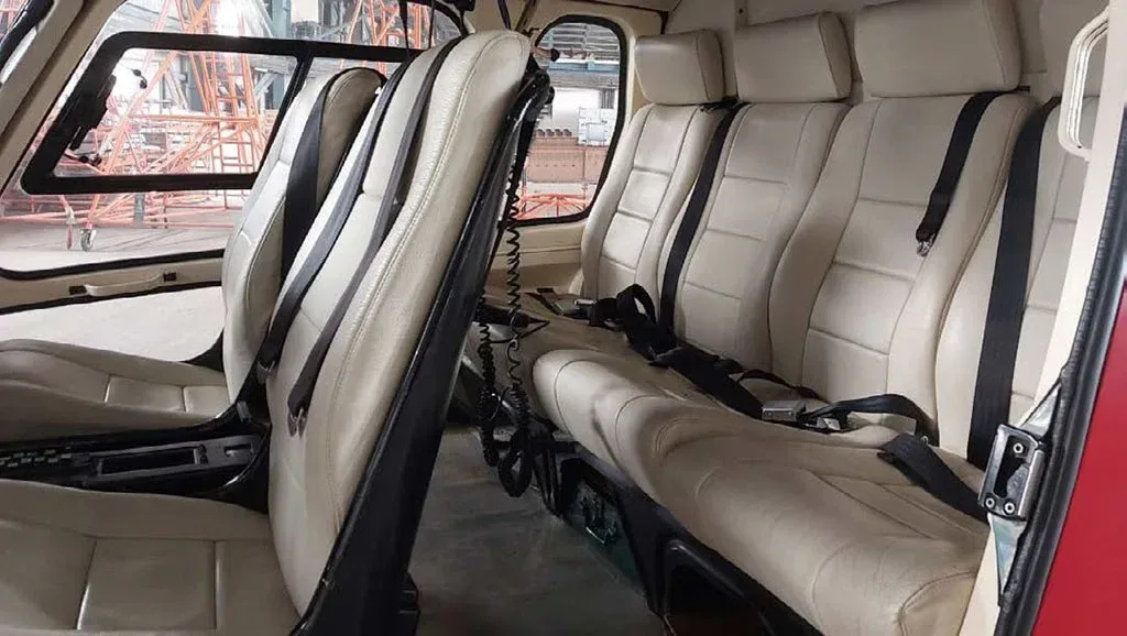 Cabin interior of a 1997 Eurocopter AS355N.
