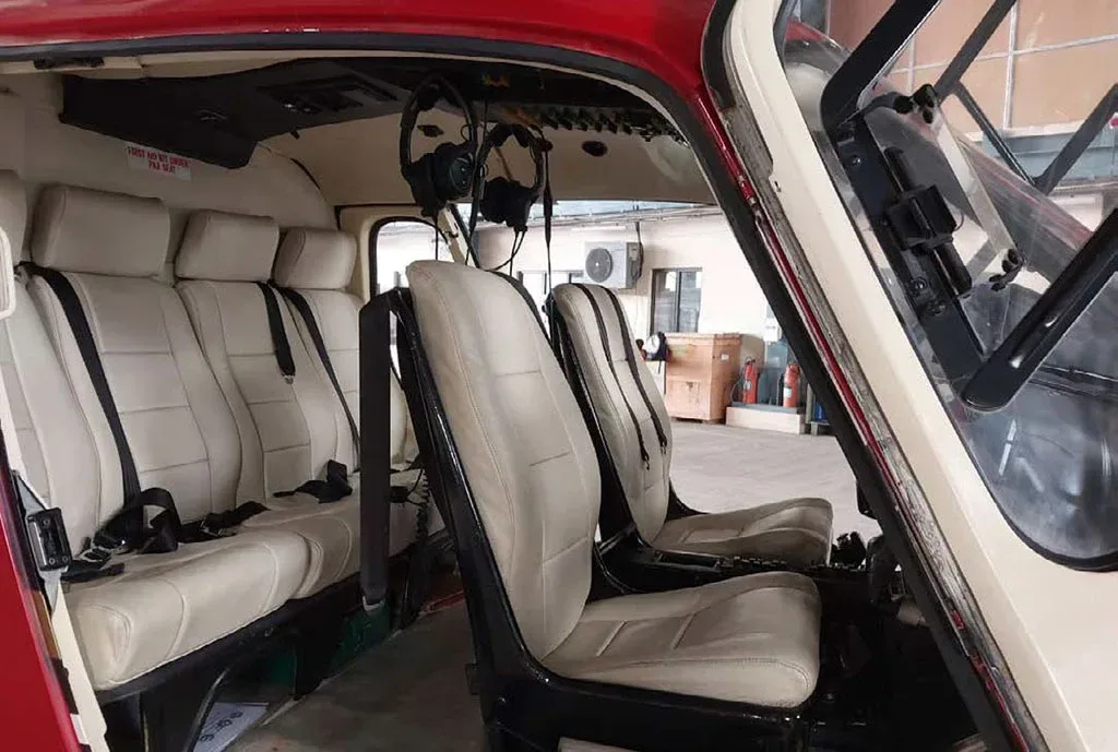 Cabin interior of a 1997 Eurocopter AS355N.