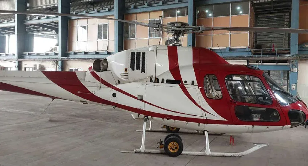 Exterior view of a 1997 Eurocopter AS355N.