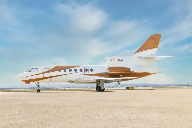 Exterior view of a 2002 Dassault Falcon.