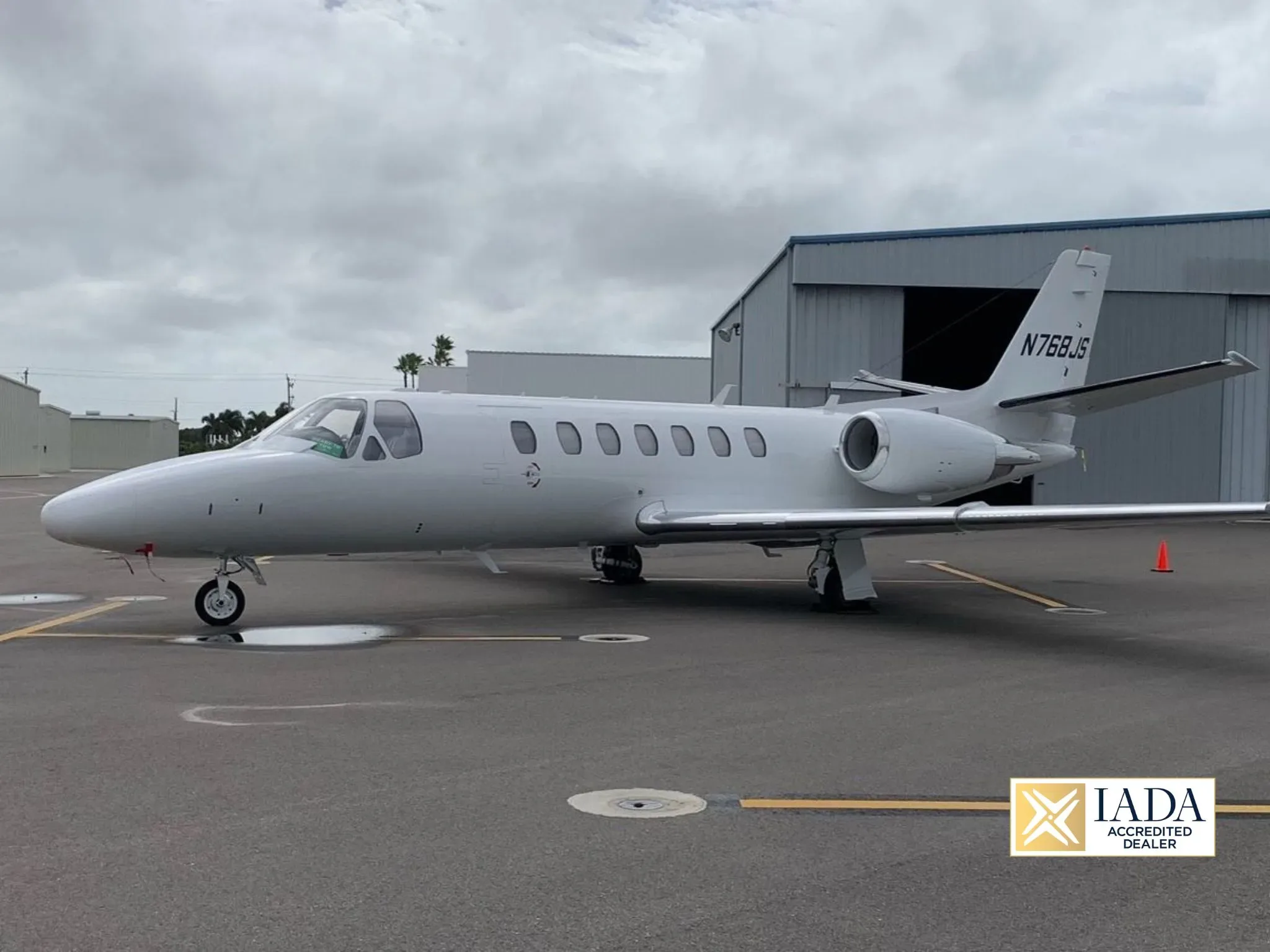 Exterior view of a 2007 Cessna Citation Encore+.
