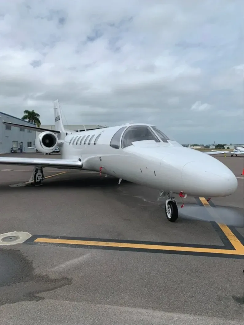 Exterior view of a 2007 Cessna Citation Encore+.