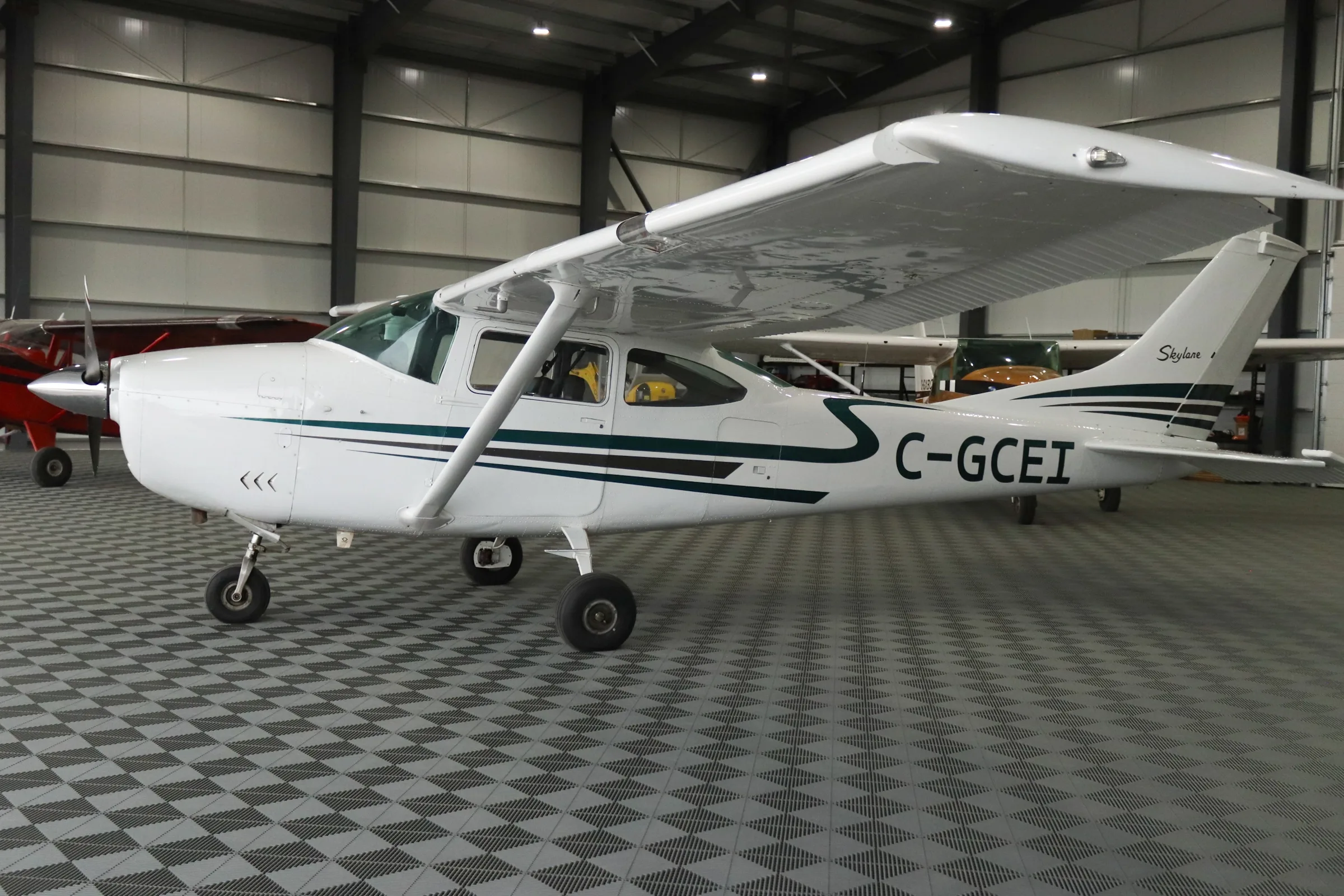 Exterior view of a 1968 Cessna 182.