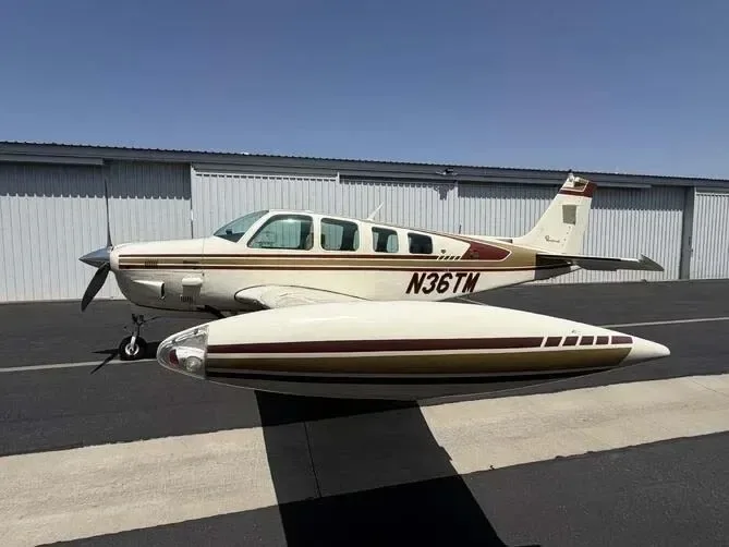 Cabin interior of a 1979 Beechcraft Bonanza.