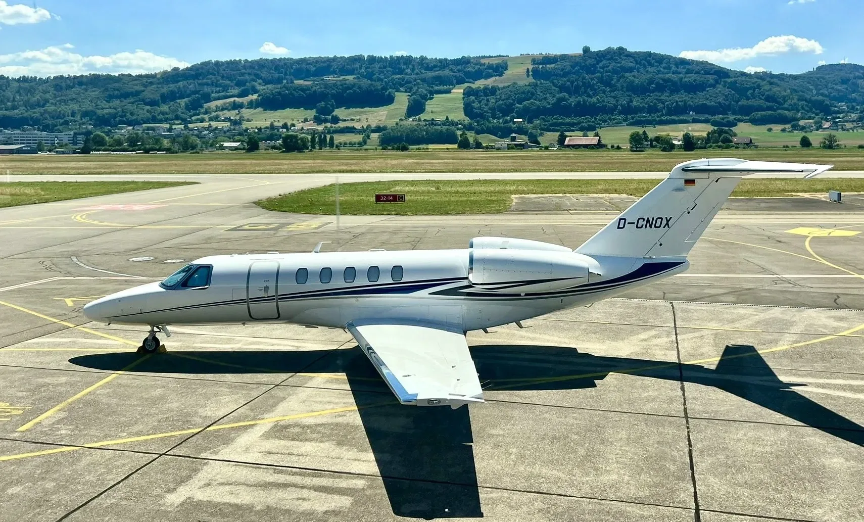 Exterior view of a 2014 Cessna Citation.