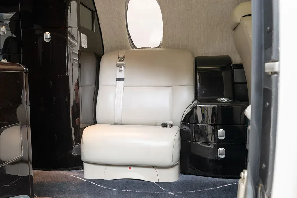 Cabin interior of a 2014 Cessna Citation.