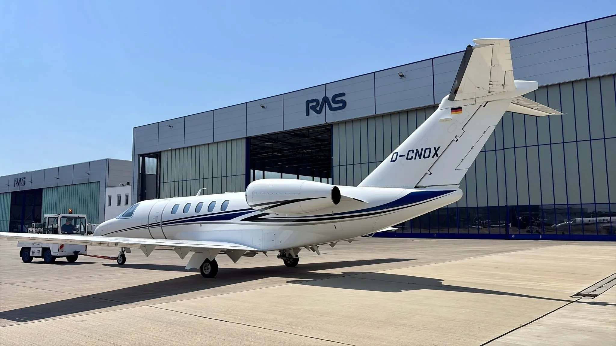 Exterior view of a 2014 Cessna Citation.