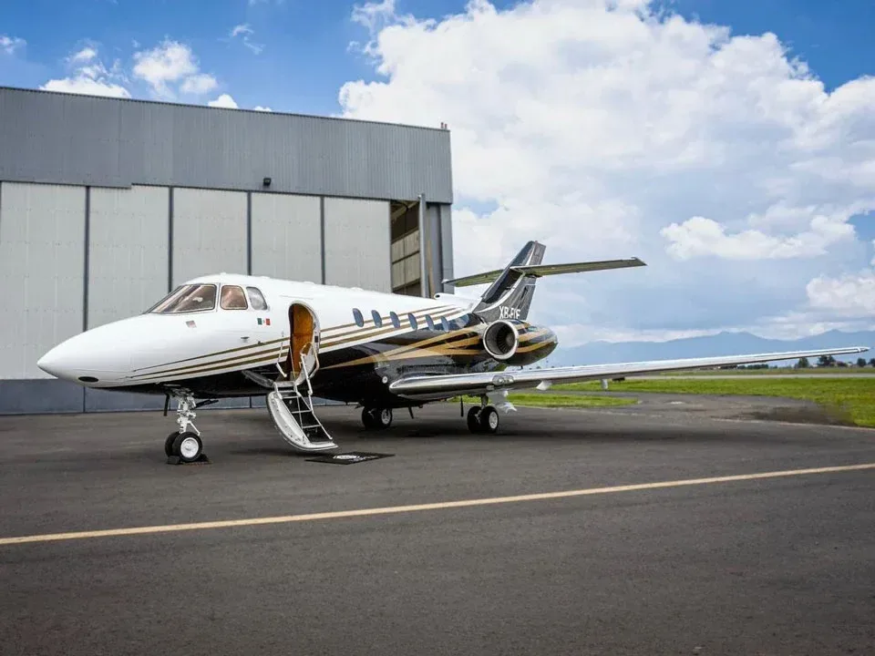 Exterior view of a 1999 Hawker.