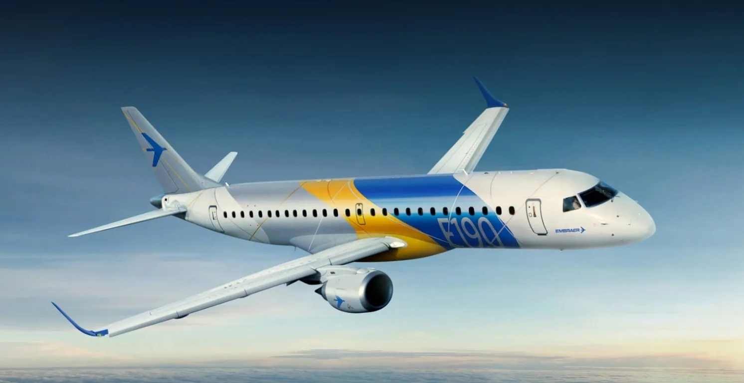 Marketing image of a 2006 Embraer EMB-190.