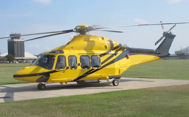 Cabin interior of a 2010 Agusta AW139.