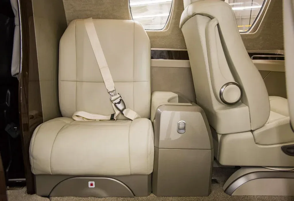 Cabin interior of a 2016 Cessna Citation.