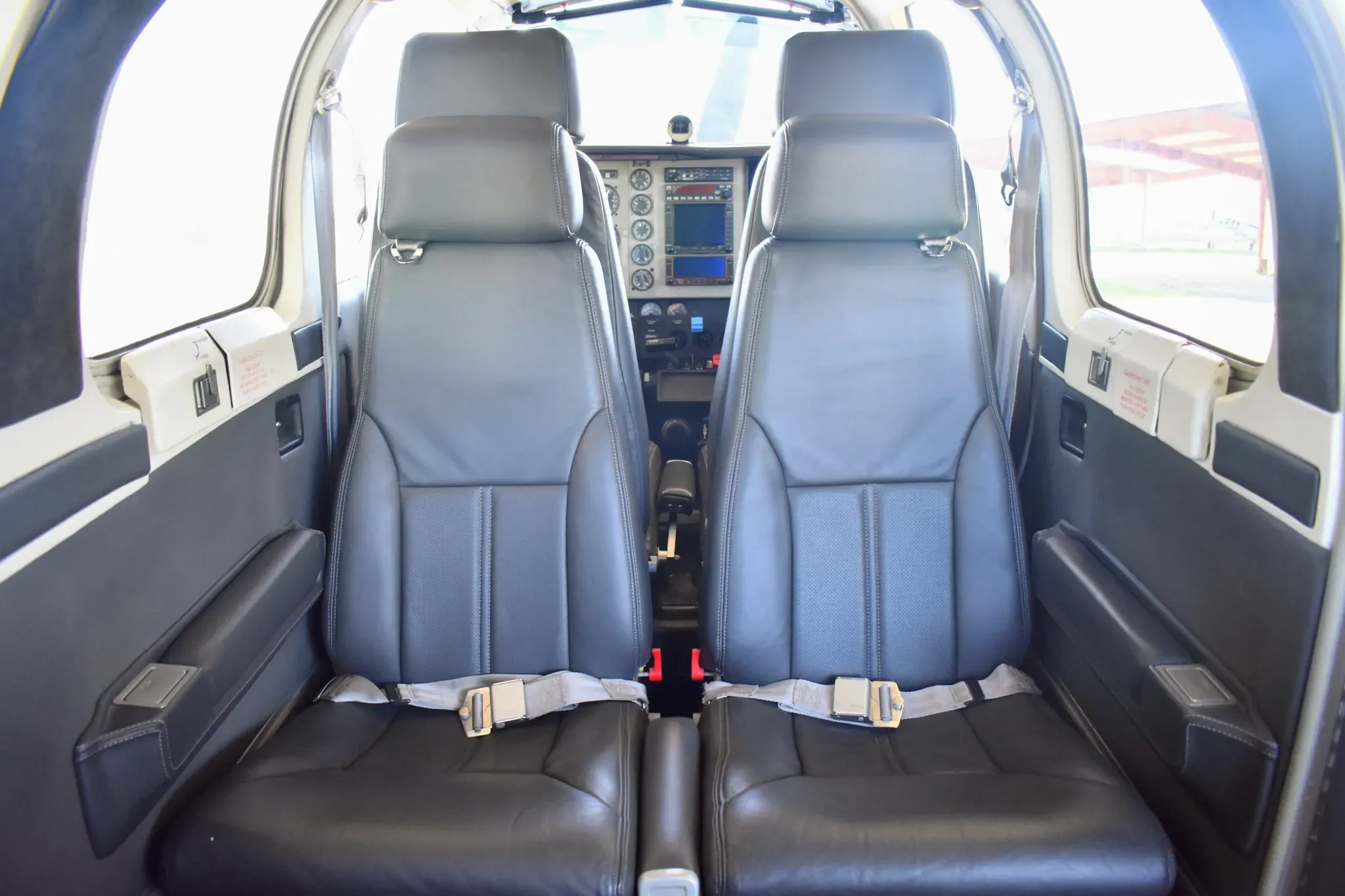 Cabin interior of a 2005 Beechcraft Bonanza.