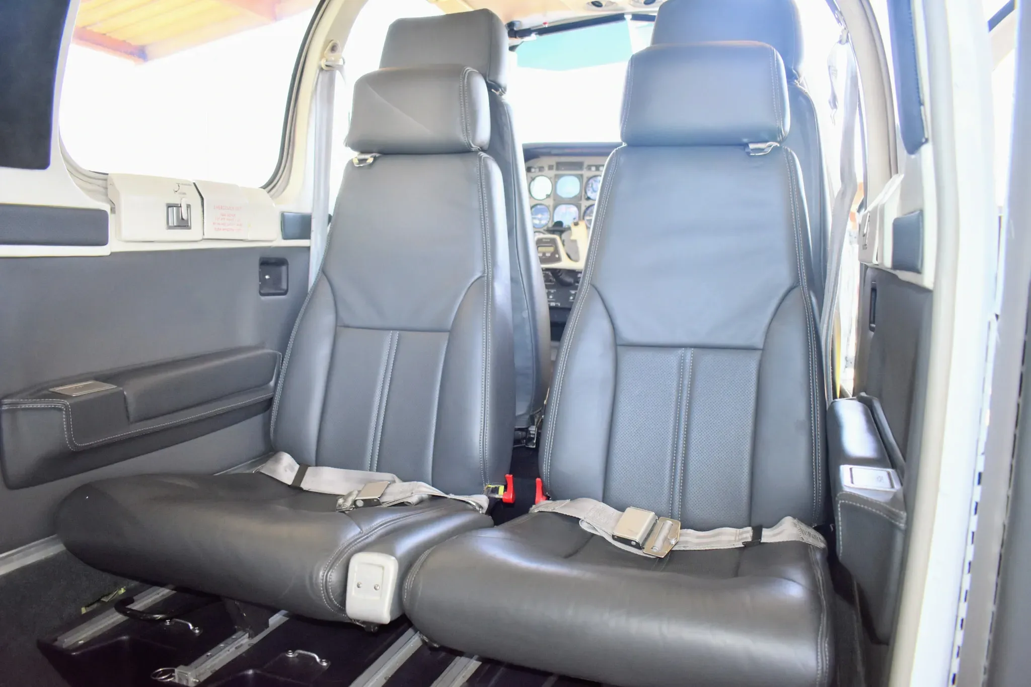Cabin interior of a 2005 Beechcraft Bonanza.