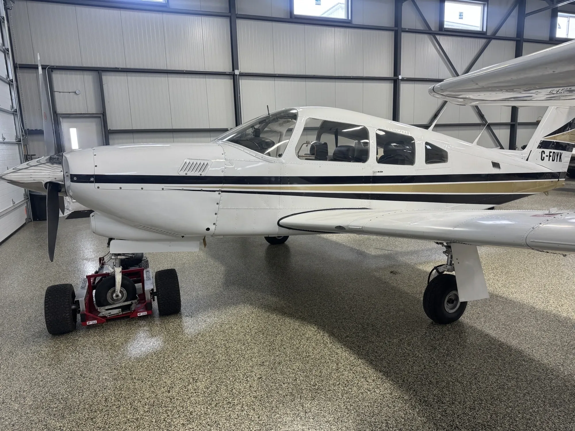 Exterior view of a 1981 Piper Arrow IV.