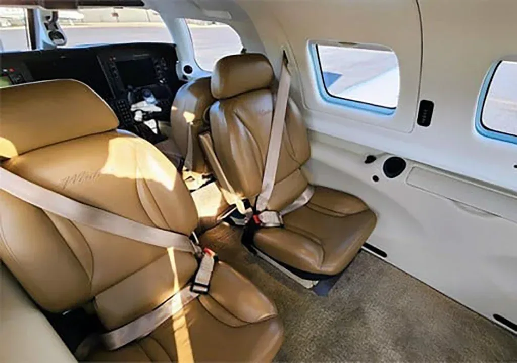 Cabin interior of a 2013 Piper Malibu Matrix.