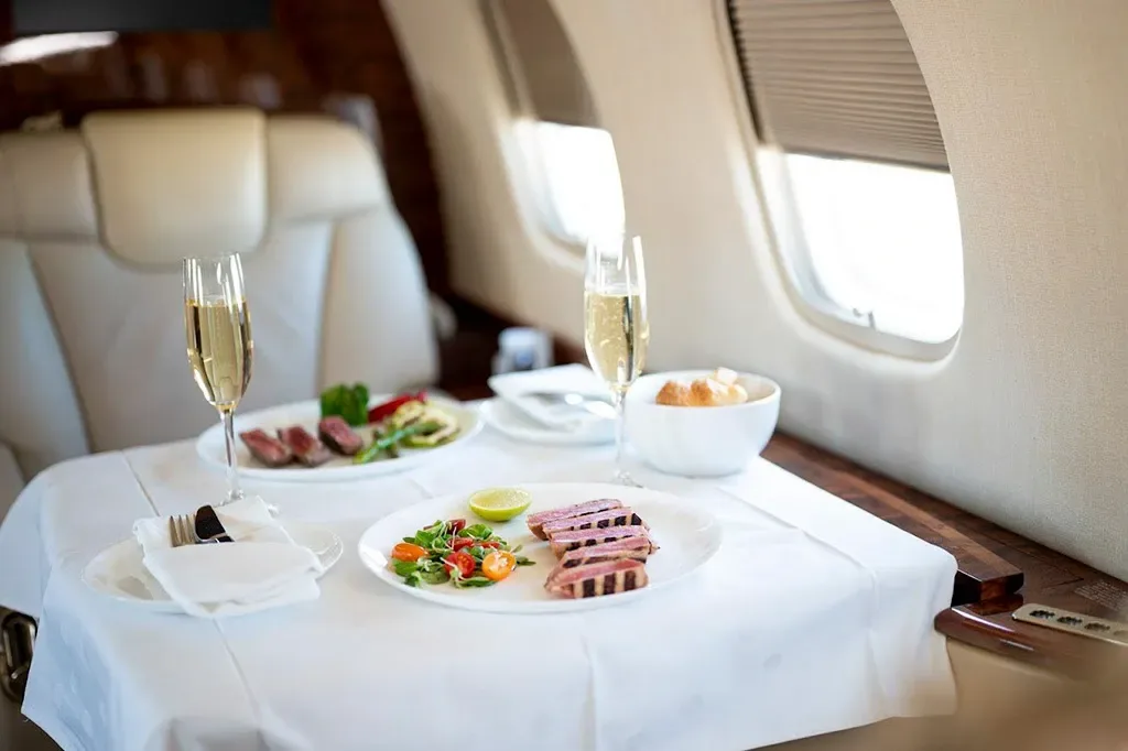 Cabin interior of a 2008 Embraer Legacy 600.