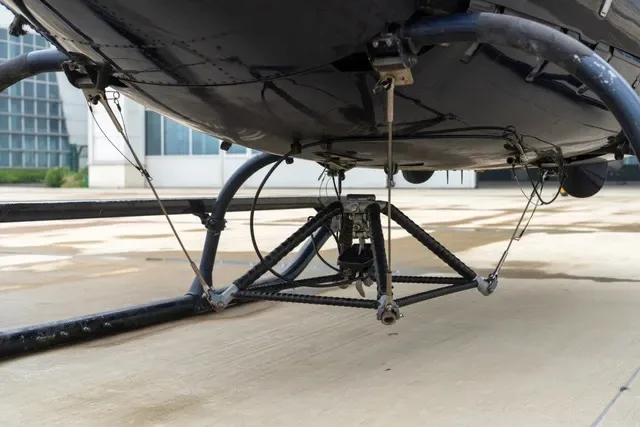 Cockpit and instrument panel of a 2011 Eurocopter.