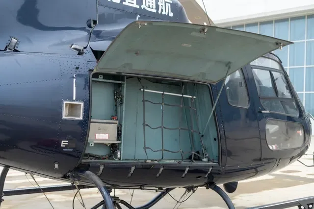 Cockpit and instrument panel of a 2011 Eurocopter.