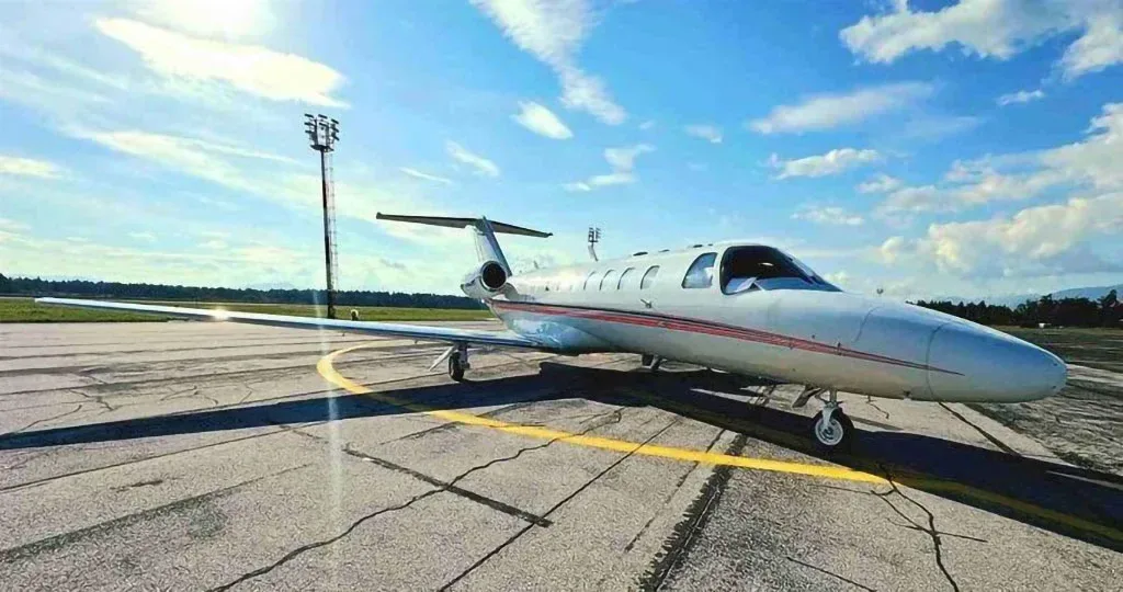 Cabin interior of a 2006 Cessna Citation.