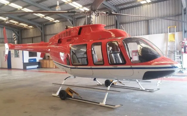 Cabin interior of a 1997 Bell 407.