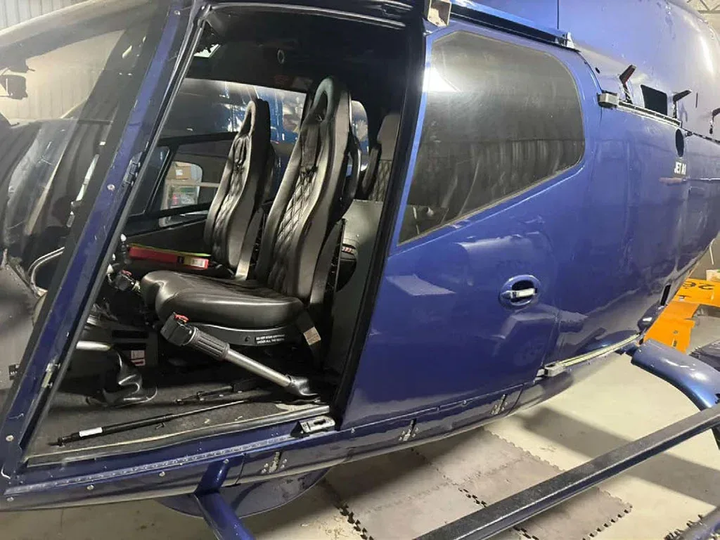 Cabin interior of a 2001 Eurocopter EC120B.