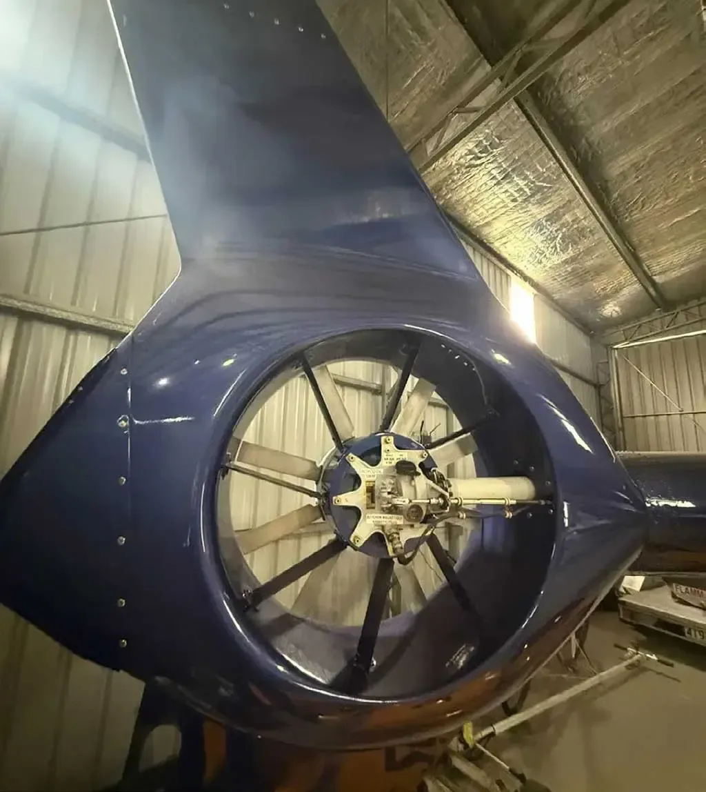 Engine detail of a 2001 Eurocopter EC120B.