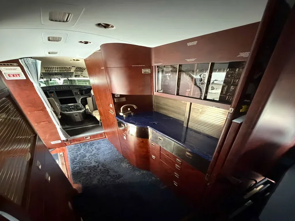 Cabin interior of a 2016 Dassault Falcon 2000LXS.