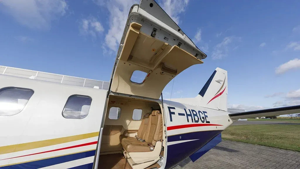 Marketing image of a 2008 Socata TBM 850.