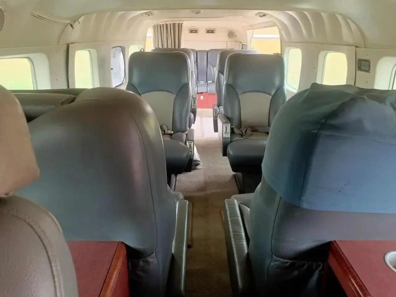 Cabin interior of a 2009 Cessna Grand Caravan.