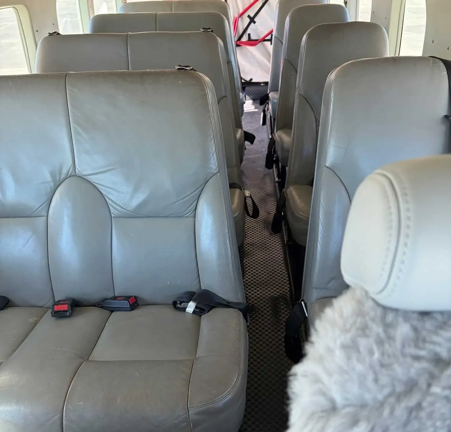 Cabin interior of a 2000 Cessna Grand Caravan 208B.