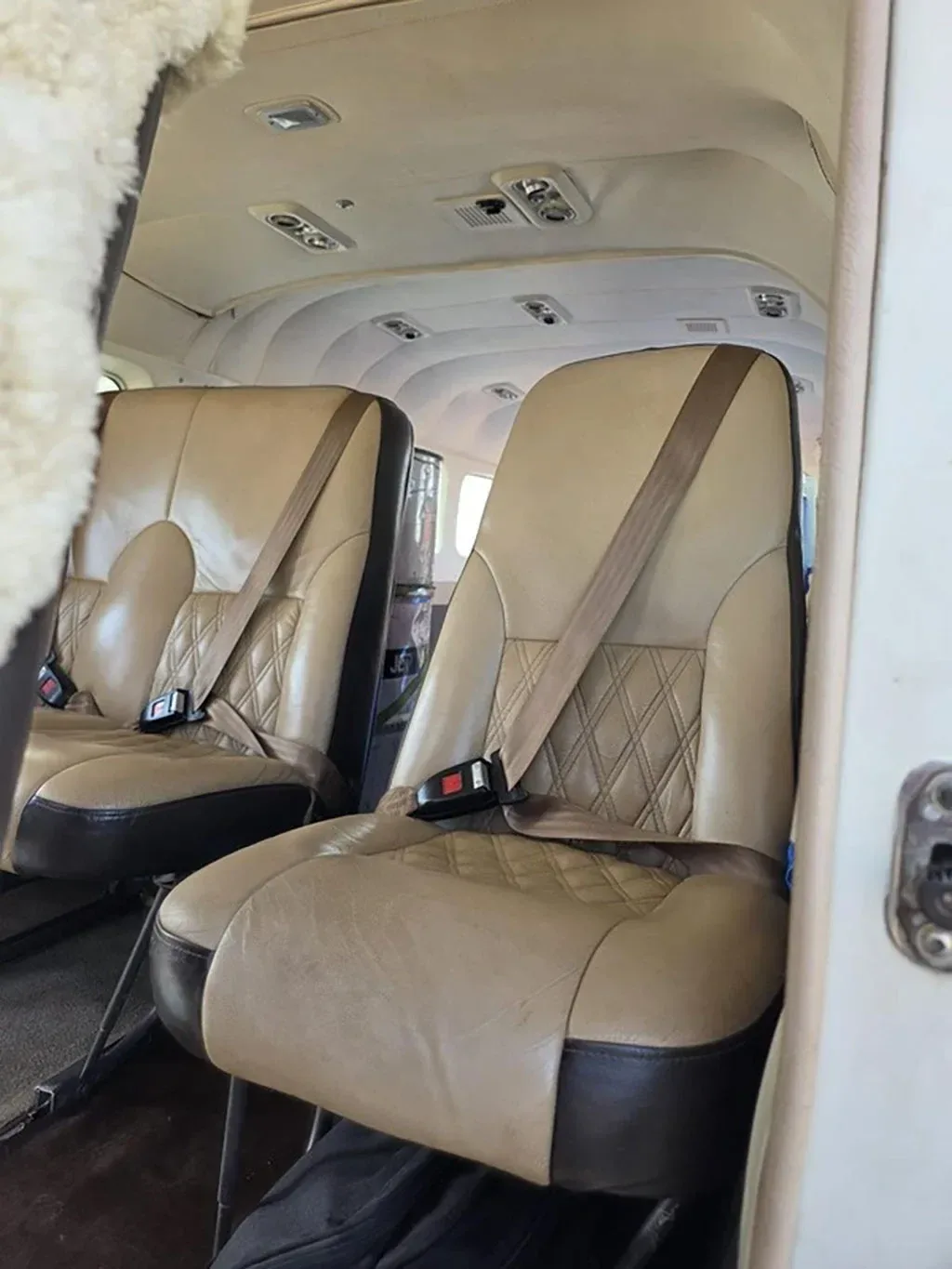 Cabin interior of a 2000 Cessna Grand Caravan 208B.
