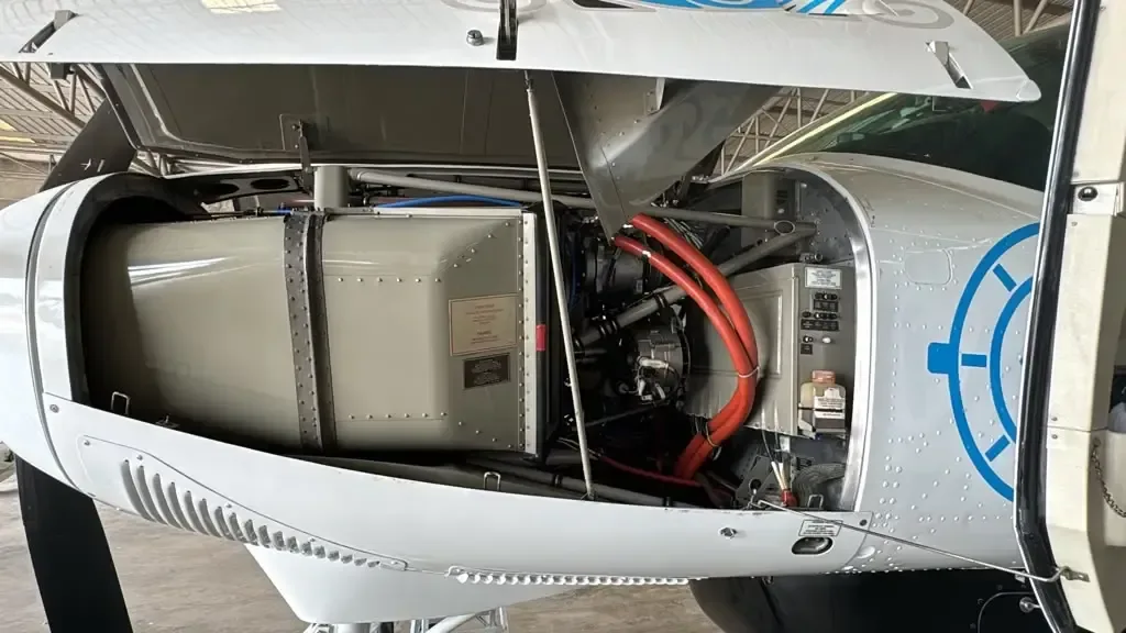 Engine detail of a 2008 Cessna Caravan.