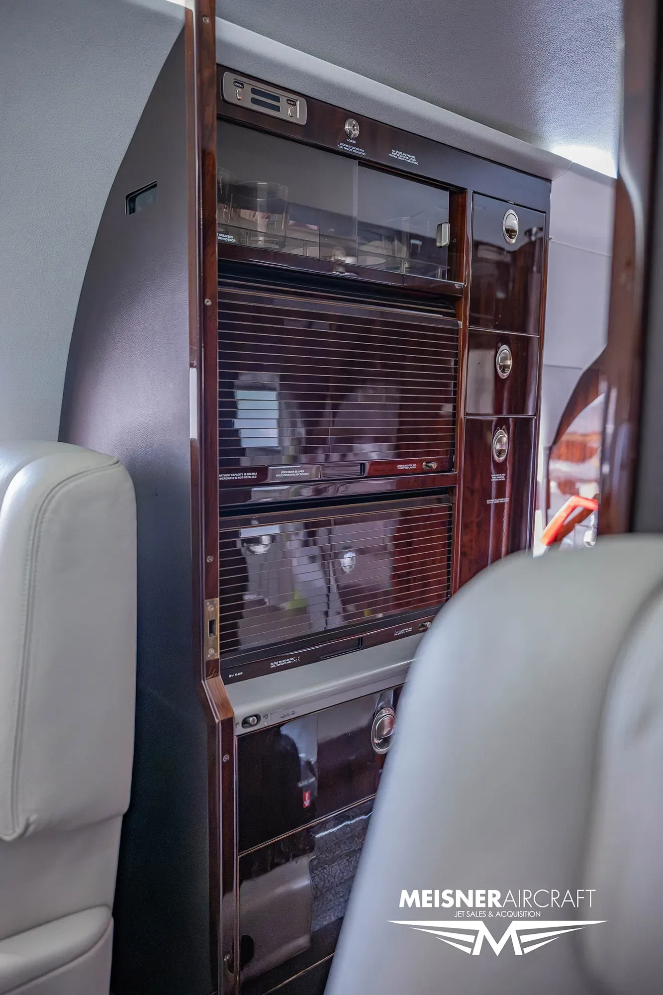 Cabin interior of a 2008 Hawker.