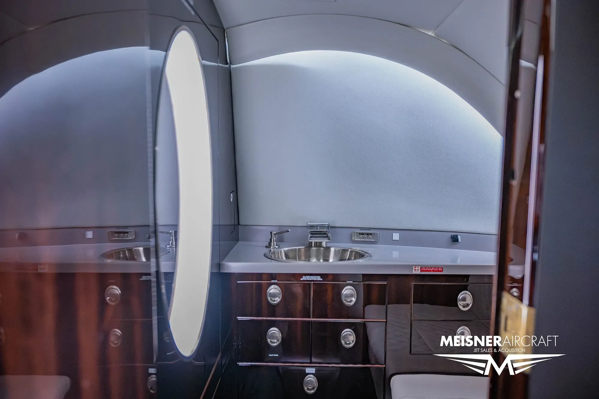 Cabin interior of a 2008 Hawker.