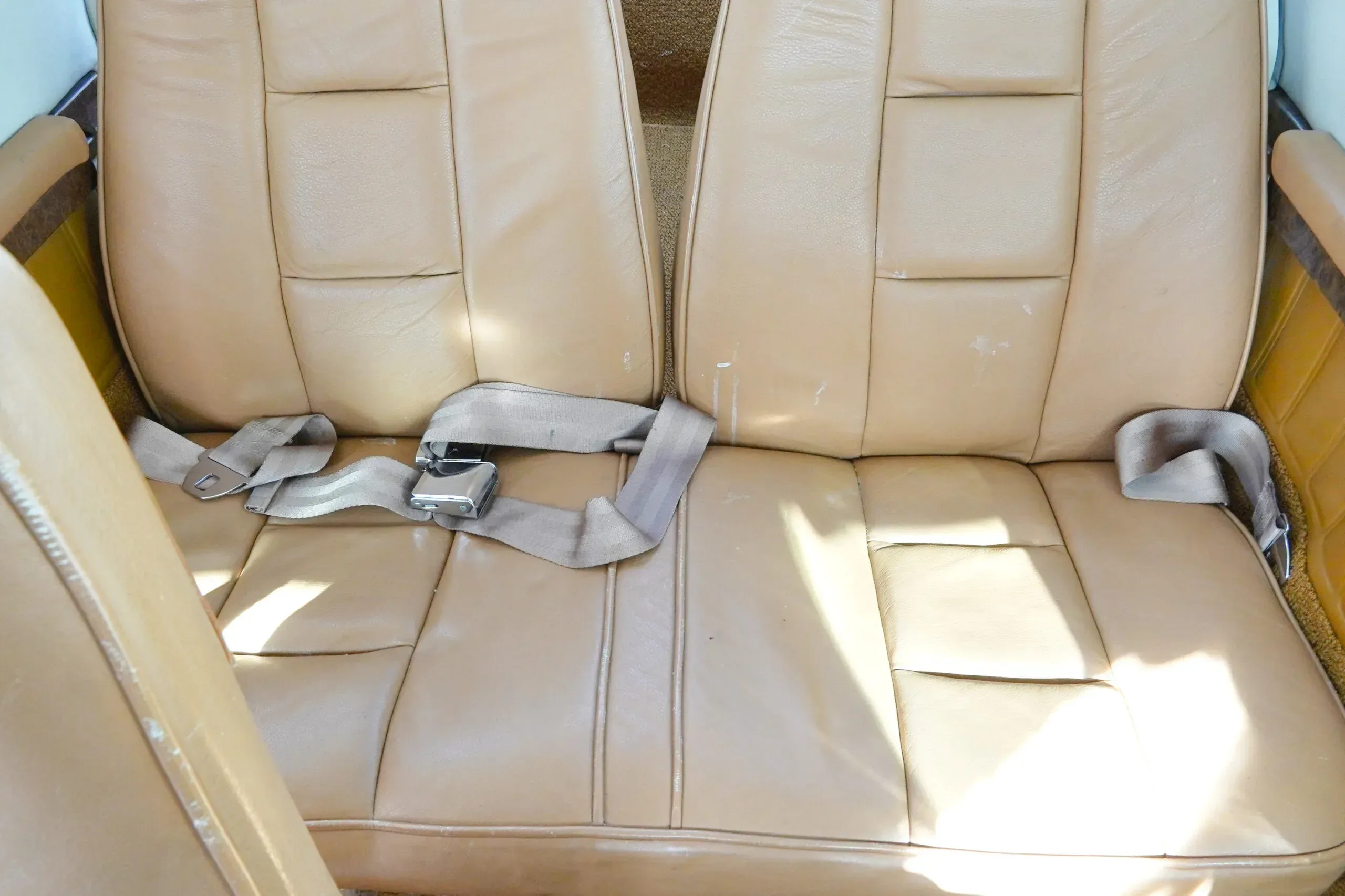Cabin interior of a 1980 Cessna.