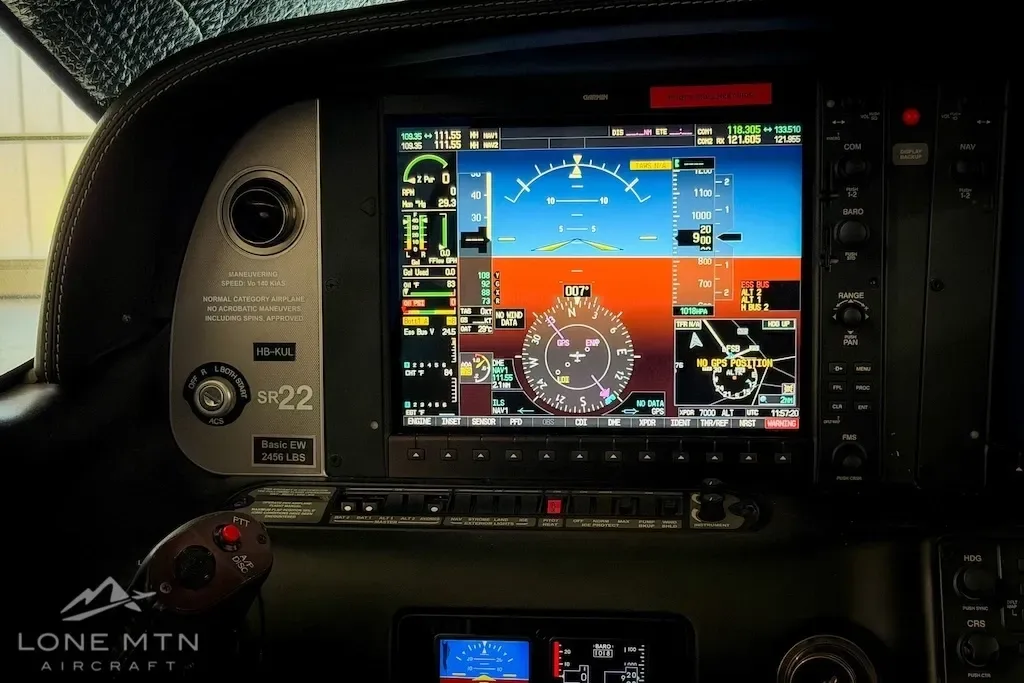 Avionics suite of a 2015 Cirrus.