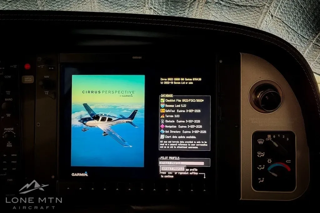 Avionics suite of a 2015 Cirrus.