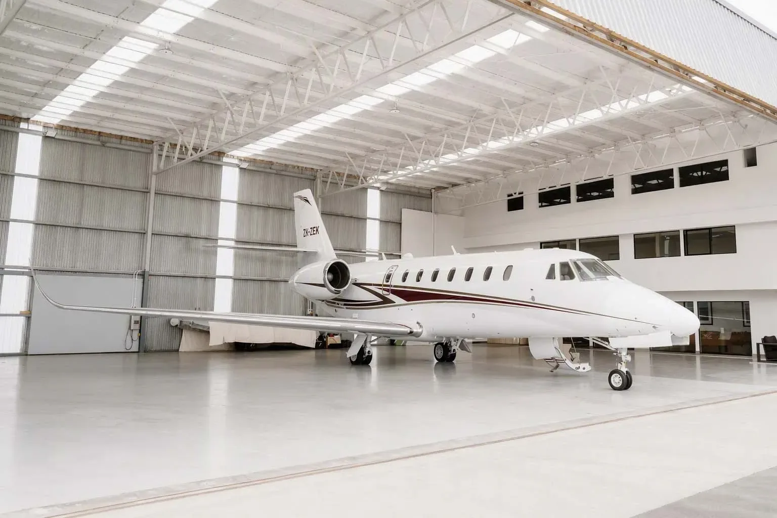Exterior view of a 2005 Cessna Citation Sovereign.
