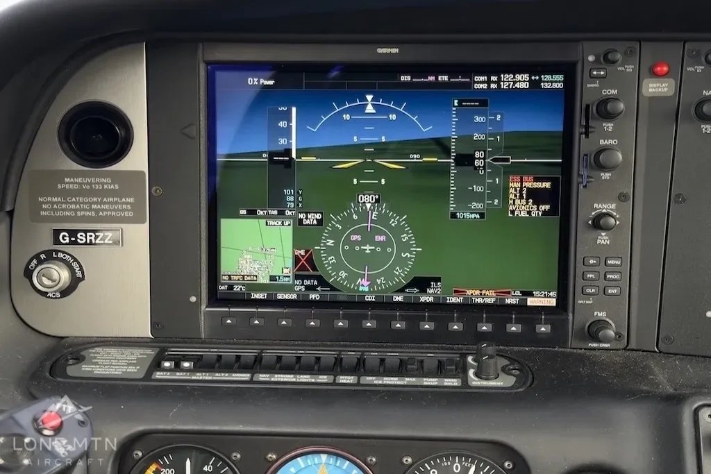 Avionics suite of a 2010 Cirrus.
