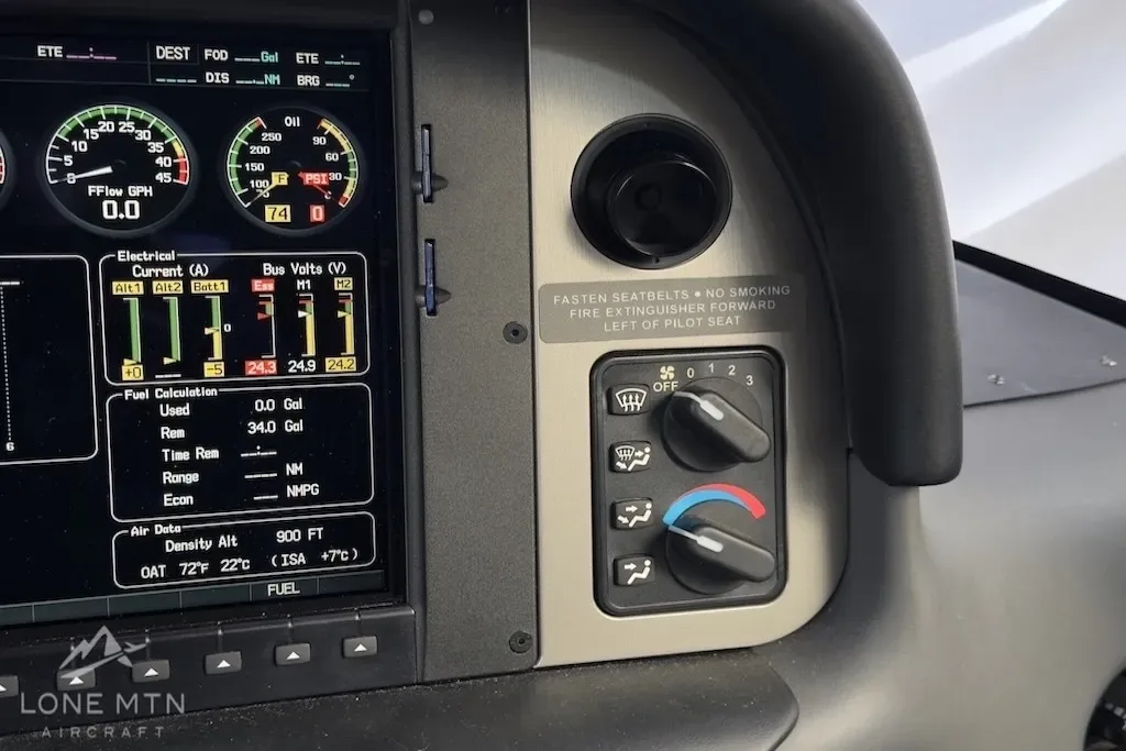 Avionics suite of a 2010 Cirrus.