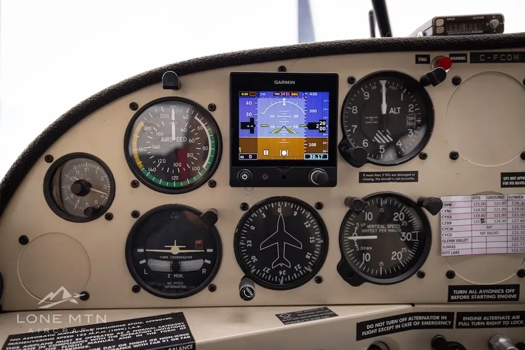 Avionics suite of a 1999 Maule.